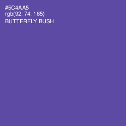 #5C4AA5 - Butterfly Bush Color Image